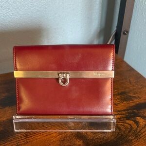 Ferragamo Red Leather Wallet